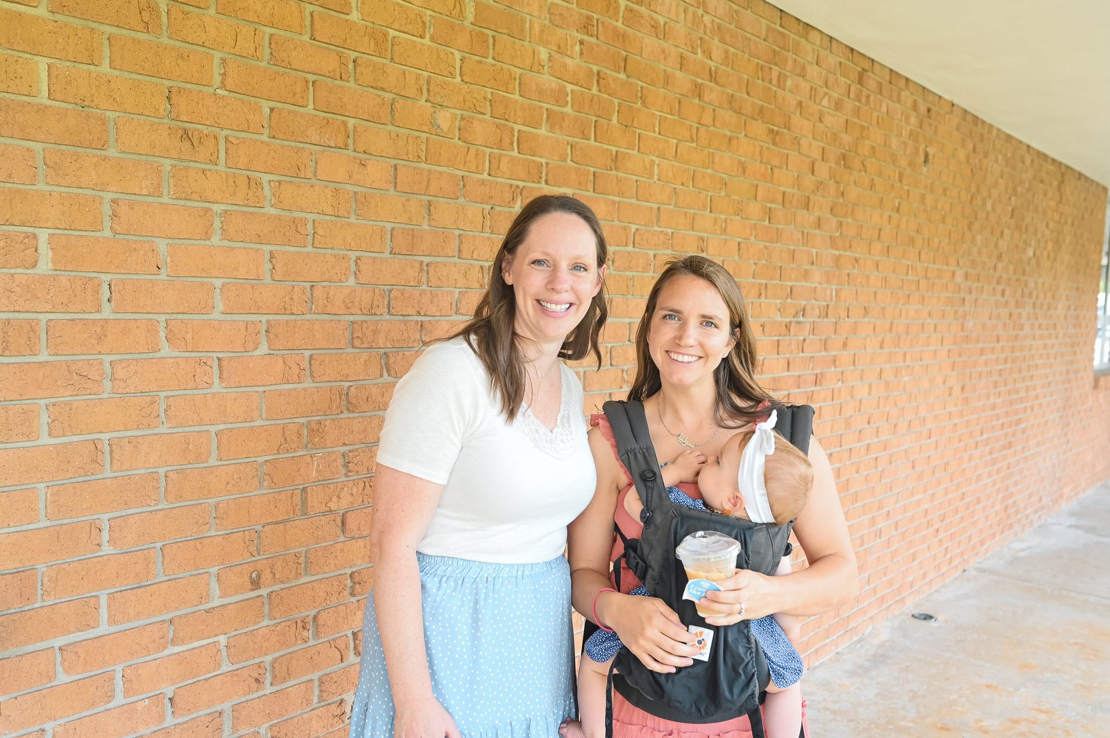 Two women of Hope Bible Church in conversation