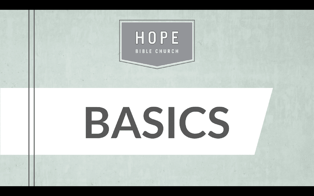 Basics sermon series artwork